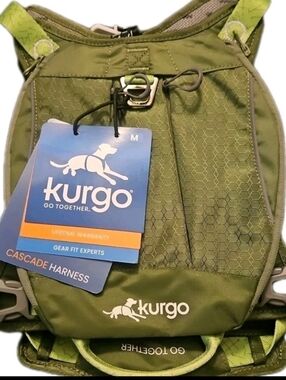 Kurgo Olive Green Cascade Harness - Medium (Chest 20-30")